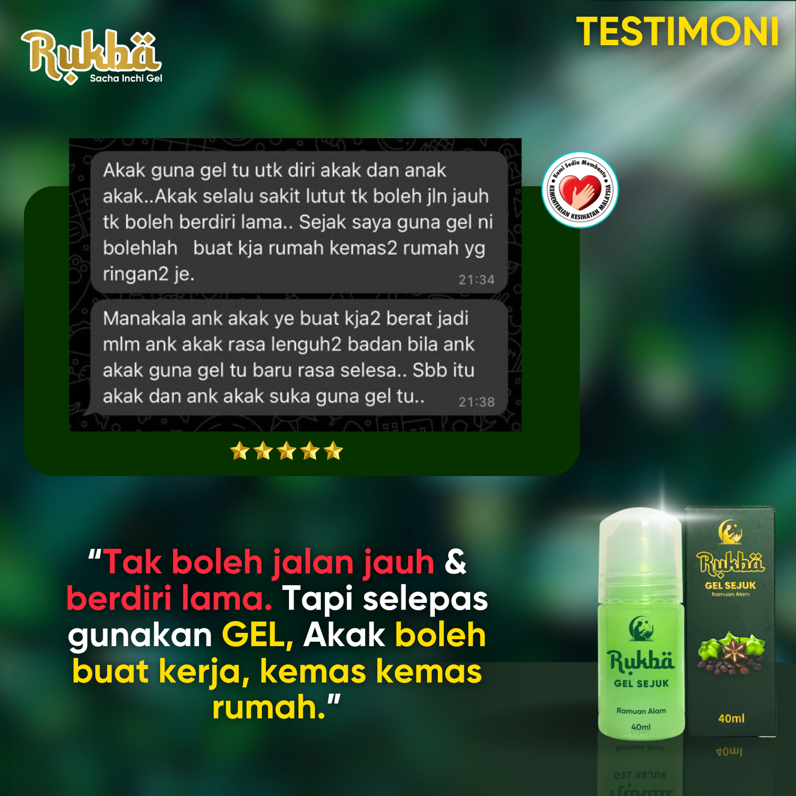 Testimoni pelanggan Rukba 16